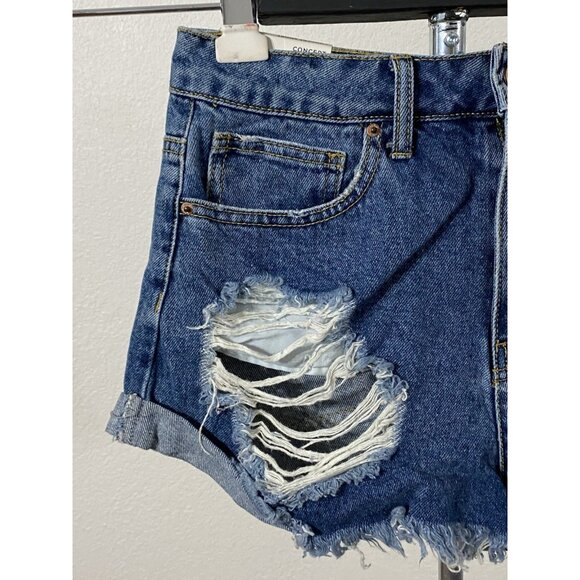 Forever 21 Concert Short Womens 28X2.5 (tag reads 27”) Blue Jean Cutoff Shorts - Picture 7 of 10